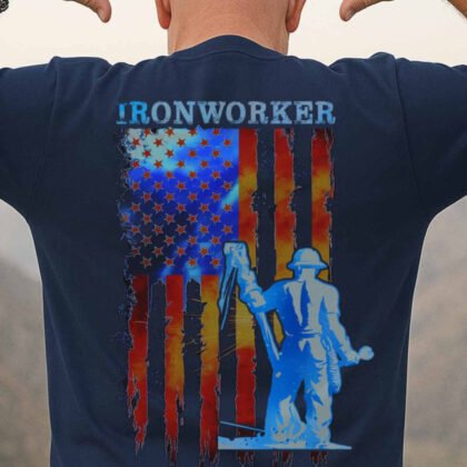 USA Flag Ironworker Apparel - Patriotic Trades